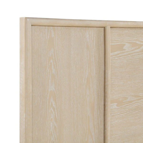 English Elm California King Bedroom Set Oak Veneer Panel Bed Dresser Chest Nightstand Mirror B011S05142