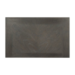 English Elm Queen Bedroom Set Five Piece Modern Farmhouse Pine Oak Veneer with Gray Finish B011S05162