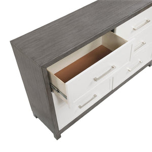 English Elm California King 5 Piece Bedroom Set Okume Veneer Contemporary Storage Suite B011S05168