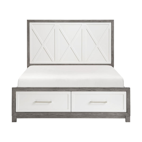 English Elm California King 5 Piece Bedroom Set Okume Veneer Contemporary Storage Suite B011S05168