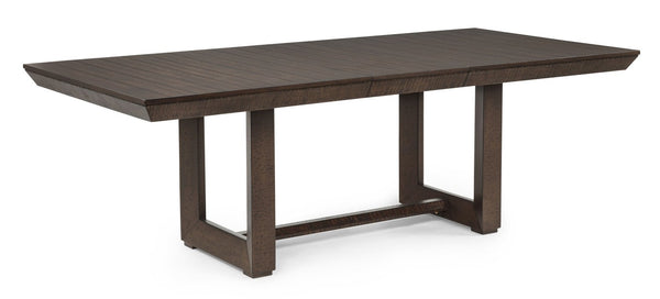 English Elm 6Pc Extendable Dining Set Trestle Table Tufted Linen Chairs Bench Espresso Finish Beige,Brown Wood B011S05296