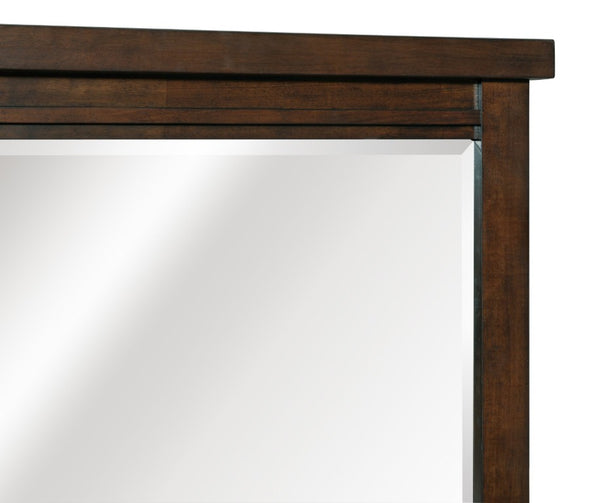 English Elm Queen Sleigh Bedroom Set with Mango Veneer Dresser Mirror and Nightstands B011S05356