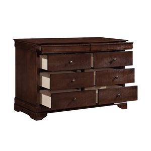 English Elm Twin Sleigh Bed Set Louis Philippe Okume Veneer Five Piece Traditional Bedroom B011S05394