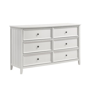 English Elm Full Bedroom Set with Shiplap Panel Design in Off White Farmhouse Wood Finish B011S05412