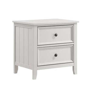 English Elm Full Bedroom Set with Shiplap Panel Design in Off White Farmhouse Wood Finish B011S05412