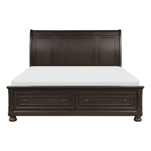English Elm California King Bedroom Set 5 Piece Birch Wood Transitional Style with Storage Drawers B011S05468