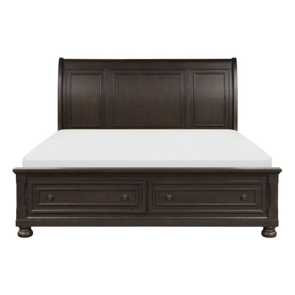 English Elm California King Bedroom Set 5 Piece Birch Wood Transitional Style with Storage Drawers B011S05468