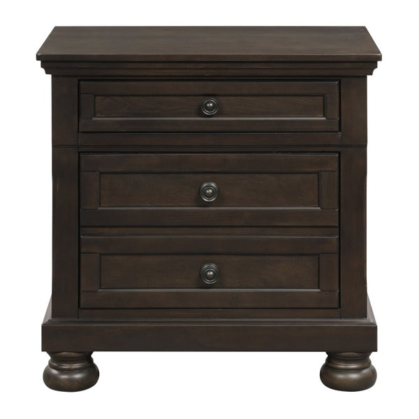 English Elm California King Bedroom Set 5 Piece Birch Wood Transitional Style with Storage Drawers B011S05468