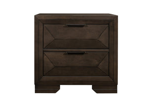 English Elm Queen Bedroom Set Five Piece Espresso Bookcase Headboard Dresser and Nightstands B011S05548