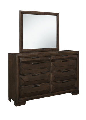 English Elm Queen Bedroom Set Five Piece Espresso Bookcase Headboard Dresser and Nightstands B011S05548