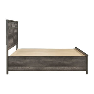 English Elm California King 5 Piece Bedroom Set Gray Melamine Finish with Gunmetal Hardware B011S05641