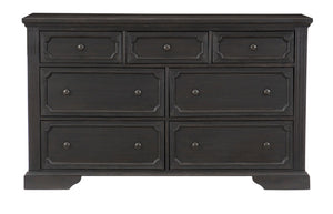 English Elm California King Bedroom Set Six Piece Pine Wood Charcoal Rustic Traditional Storage B011S05686
