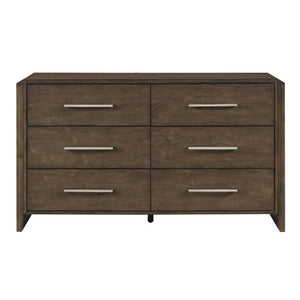 English Elm California King 5 Piece Bedroom Set Solid Rubberwood Dark Walnut Dresser Nightstands B011S05741