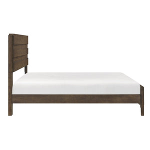 English Elm California King 5 Piece Bedroom Set Solid Rubberwood Dark Walnut Dresser Nightstands B011S05741