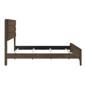 English Elm California King 5 Piece Bedroom Set Solid Rubberwood Dark Walnut Dresser Nightstands B011S05741