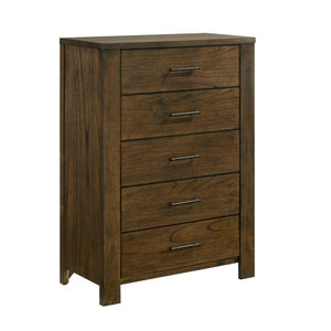 English Elm Eastern King Bedroom Set Wire Brushed Oak Veneer with Bookcase Headboard Storage B011S05773