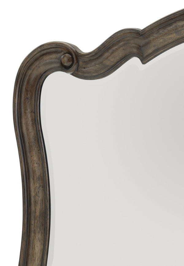 English Elm Queen Bedroom Set Six Piece Traditional Suite with Tufted Headboard and Oak Veneer B011S05837