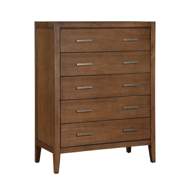 English Elm Eastern King 6 Piece Bedroom Set Sleigh Headboard Wire Brushed Wood Transitional Suite B011S05849
