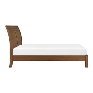 English Elm California King 6 Piece Bedroom Set Wire Brushed Wood with Sleigh Headboard B011S05851
