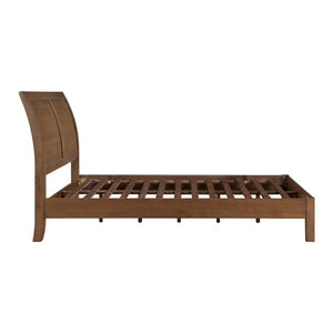English Elm California King 6 Piece Bedroom Set Wire Brushed Wood with Sleigh Headboard B011S05851
