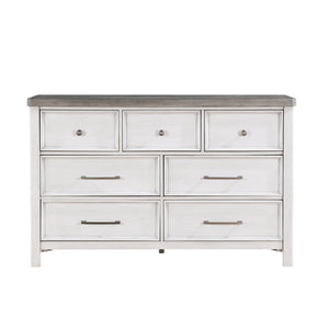 English Elm Queen Bedroom Set 5 Piece Acacia Veneer Rustic Transitional Two Tone Antique Finish B011S05858