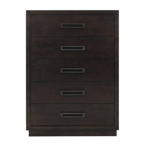 English Elm Queen Upholstered Bedroom Set Ash Veneer Tufted Headboard with Nailhead Trim 6 Piece B011S05861
