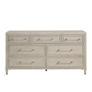 English Elm California King 5 Piece Bedroom Set Oak Veneer Tufted Bed with Charging Nightstands B011S05888