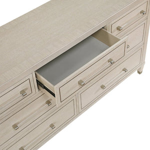 English Elm California King 5 Piece Bedroom Set Oak Veneer Tufted Bed with Charging Nightstands B011S05888