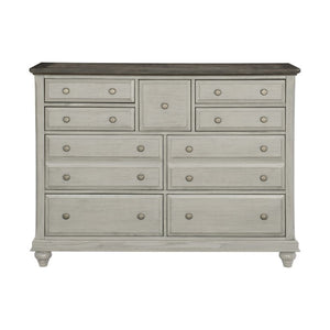 English Elm California King Bedroom Set Pine Oak Veneer Modern Farmhouse Gray Five Piece B011S05900