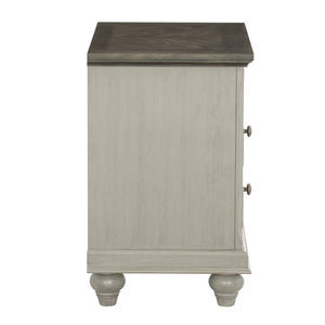 English Elm California King Bedroom Set Pine Oak Veneer Modern Farmhouse Gray Five Piece B011S05900