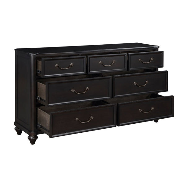 English Elm Eastern King Bedroom Set with Birch Veneer Dresser Chest Mirror and Nightstands B011S05917