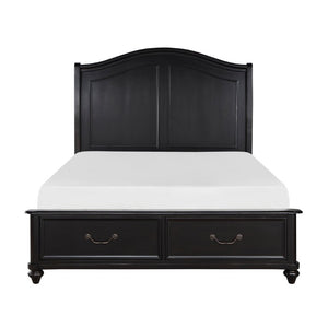 English Elm Eastern King Bedroom Set with Birch Veneer Dresser Chest Mirror and Nightstands B011S05917