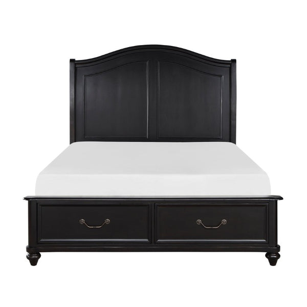 English Elm Eastern King Bedroom Set with Birch Veneer Dresser Chest Mirror and Nightstands B011S05917