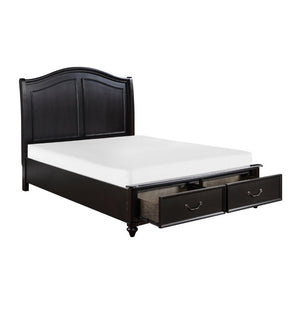 English Elm Eastern King Bedroom Set with Birch Veneer Dresser Chest Mirror and Nightstands B011S05917