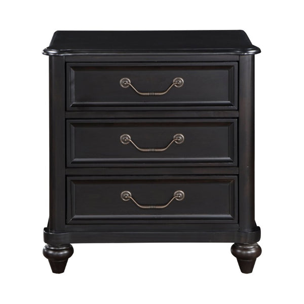 English Elm California King 5 Piece Bedroom Set Birch Veneer Charcoal Brown Traditional Style B011S05918