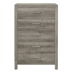 English Elm California King Six Piece Bedroom Set Weathered Gray Faux Wood Transitional Suite B011S05966