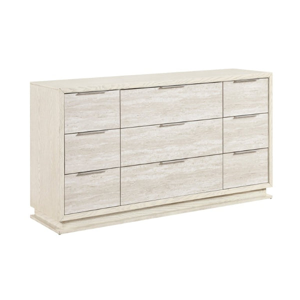English Elm Eastern King 5 Pc Bedroom Set Gray Chenille Upholstered Bed with LED Lighting B011S05987