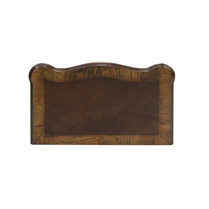 English Elm Night Stand Dresser Mirror and Chest Traditional 5 Piece Cherry Burl Bedroom Set B011S06049