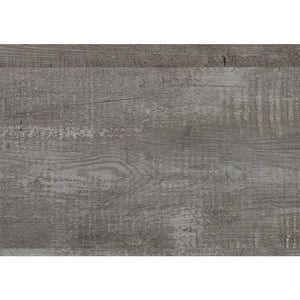 English Elm Night Stand Dresser Mirror and Chest 5 Pc Gray Woodgrain Bedroom Set with Black Pulls B011S06099