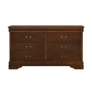 English Elm Night Stand Dresser Mirror and Chest Set Louis Philippe Okume Veneer Bedroom B011S06229