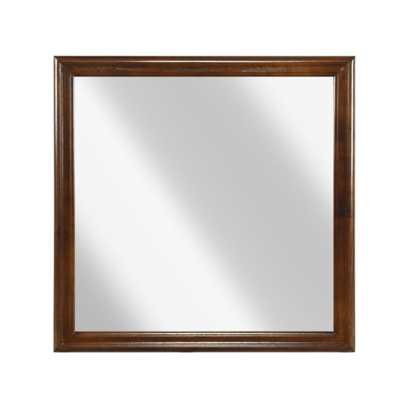 English Elm Night Stand Dresser Mirror and Chest Set Louis Philippe Okume Veneer Bedroom B011S06229
