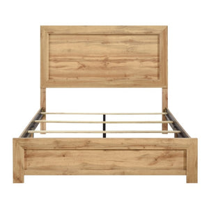 English Elm Eastern King Bedroom Set with Matching Nightstand in Warm Natural Wood Farmhouse Style B011S06330