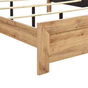English Elm California King Bedroom Set Farmhouse Wood Bed Frame with Matching Nightstand B011S06333