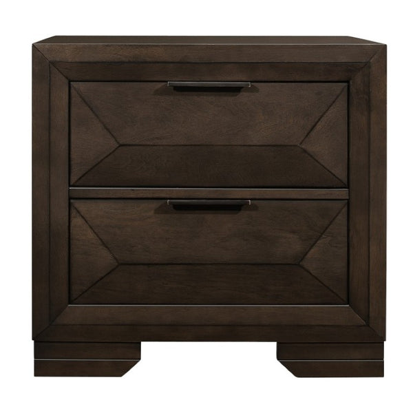English Elm California King Bedroom Set Bookcase Headboard Birch Veneer Espresso 3 Piece B011S06450