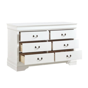 English Elm Night Stand Dresser Mirror Chest 5 Piece Louis Philippe Bedroom Set White Okume B011S06477