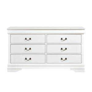 English Elm Night Stand Dresser Mirror Chest 5 Piece Louis Philippe Bedroom Set White Okume B011S06477