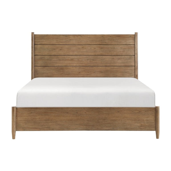 English Elm Eastern King Upholstered Platform Bed Set with Nightstand USB Charging Ports B011S06509