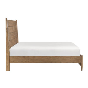 English Elm Queen Platform Bed and Nightstand Set with USB Charging and Cedar Lined Storage B011S06515