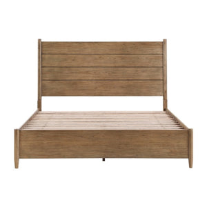 English Elm Queen Platform Bed and Nightstand Set with USB Charging and Cedar Lined Storage B011S06515