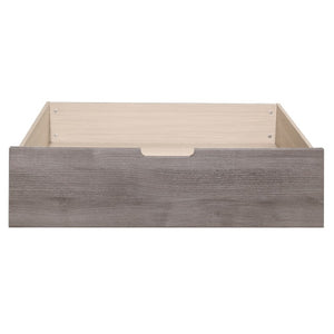English Elm Twin Platform Bed Set with Bookcase Headboard USB Ports Industrial Weathered Wood B011S06766